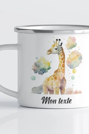 Édition Limitée Tasse - Mug Émaillé Enfants - Girafe