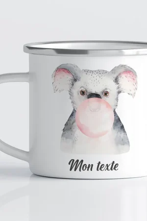 Bon Marché Tasse - Mug Émaillé Enfants - Koala