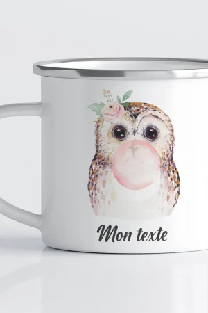 Garantie Incluse Tasse - Mug Émaillé Enfants - Hibou