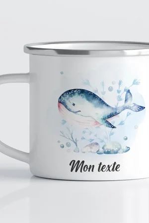 Bon Plan Tasse - Mug Émaillé Enfants - Baleine