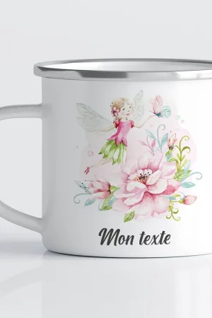 Affaire À Saisir Tasse - Mug Émaillé Enfants - Fée Fleurs