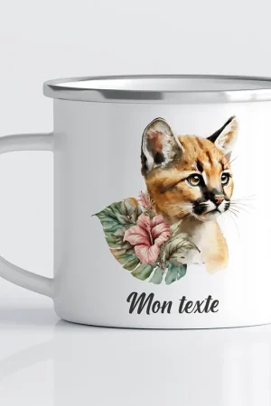 Exclusif Tasse - Mug Émaillé Enfants - Puma