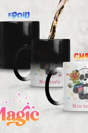 Bon Plan Tasse - Mug Magique - Panda Fleur
