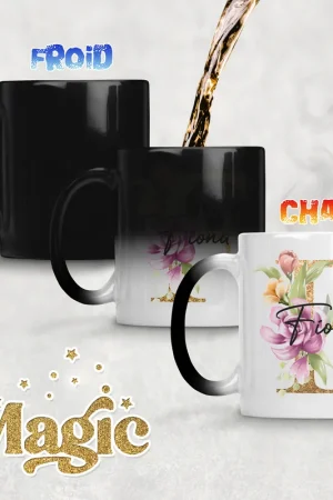 En Vogue Tasse - Mug Magique Monogramme - Lettre F