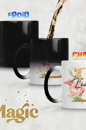 Bon Plan Tasse - Mug Magique Monogramme - Lettre L