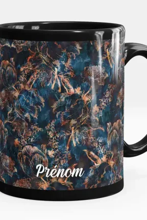 Certifié Mug - Tasse personnalisée Noir intégral - Effet abstrait