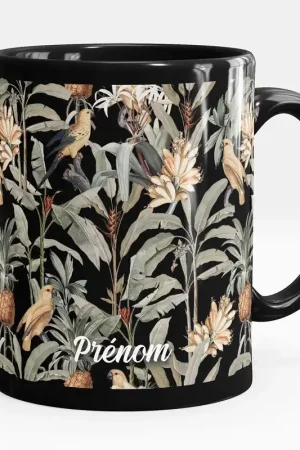 Certifié Mug - Tasse personnalisée Noir intégral - Oiseaux