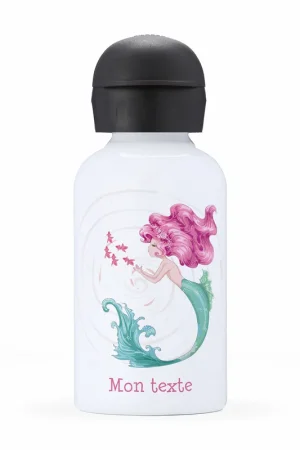 Authentique Gourde isotherme enfant personnalisée - Sirène