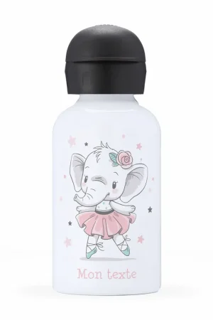 En Vogue Gourde isotherme enfant personnalisée - Danseuse éléphante