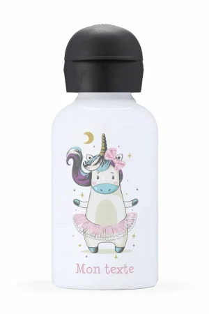 Artisanat Gourde isotherme enfant personnalisée - Danseuse licorne