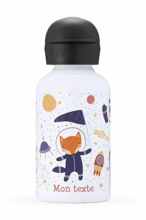 Exclusif Gourde isotherme enfant personnalisée - Animaux astronautes