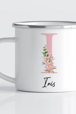 Certifié Tasse - Mug Émaillé Monograme - Lettre I