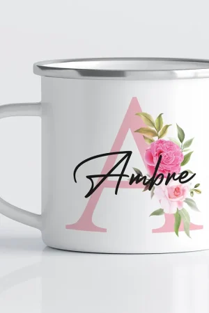 Bon Marché Tasse - Mug Émaillé Monograme - Lettre A
