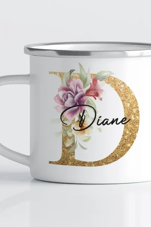 Commander Vite Tasse - Mug Émaillé Monograme - Lettre D
