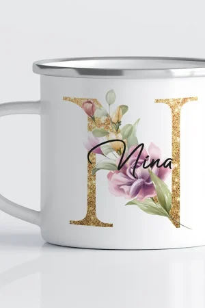 Bon Marché Tasse - Mug Émaillé Monograme - Lettre N