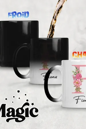 Garantie Incluse Tasse - Mug Magique Monogramme - Lettre F