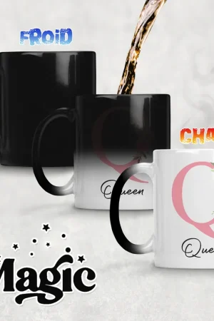 Commander Vite Tasse - Mug Magique Monogramme - Lettre Q