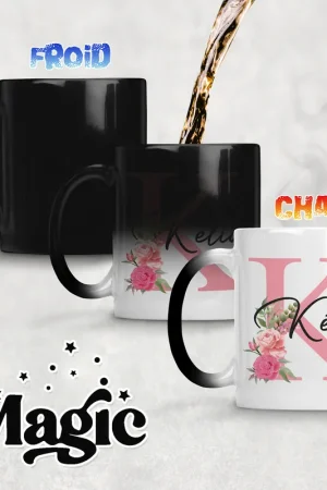 Exclusif Tasse - Mug Magique Monogramme - Lettre K