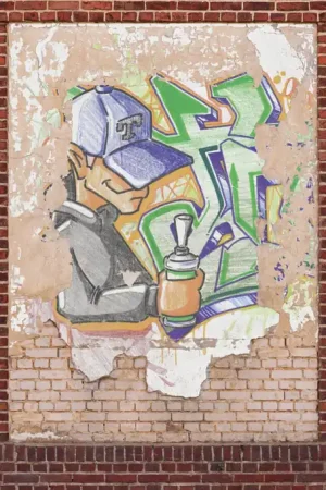 Produit De Marque GRAFFITI ON URBAN WALL