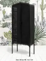 Armoire métal noir 2 portes Melbourne Livraison Gratuite