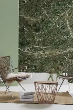 Achat Immédiat Papier peint panoramique marbre Emperador vert